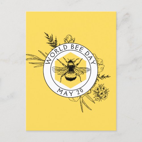 World Bee Day Postcard