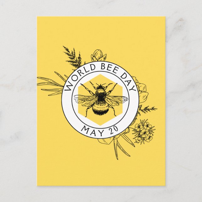 World Bee Day Postcard (Front)