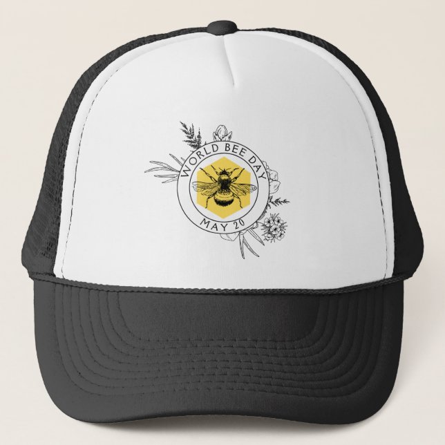 World Bee Day Trucker Hat (Front)