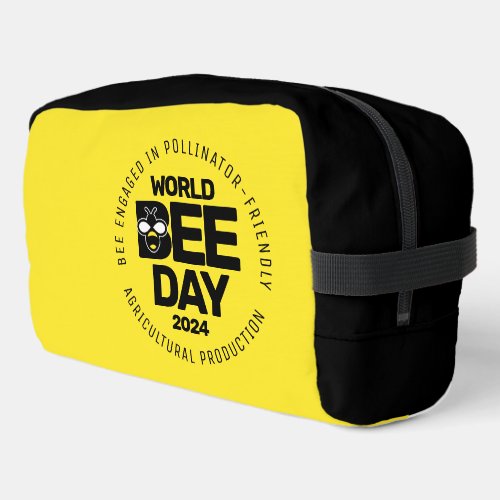 World Bee Day Yellow Black Pollinator Dopp Kit
