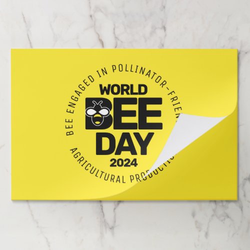 World Bee Day Yellow Black Pollinator Paper Pad