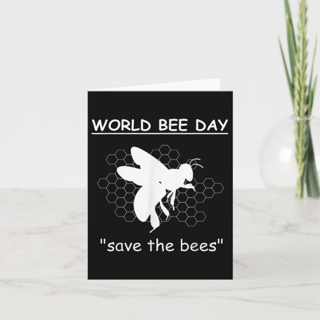 World Bee Days - Save The Bees - Environmental Card (Front)