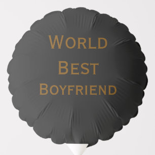 World best boyfriend husband man valentine's day m balloon