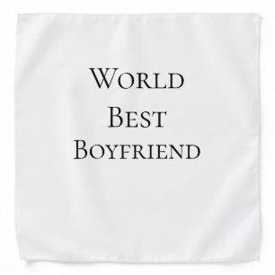 World best boyfriend husband man valentine's day m bandana