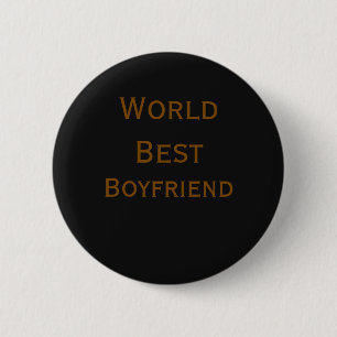 World best boyfriend husband man valentine's day m button