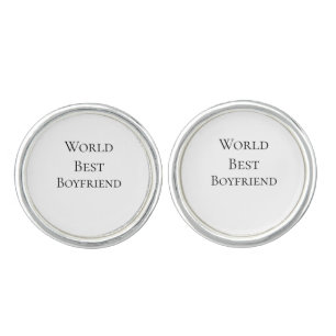 World best boyfriend husband man valentine's day m cufflinks