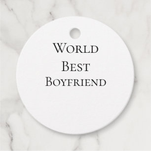 World best boyfriend husband man valentine's day m favor tags