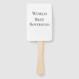 World best boyfriend husband man valentine's day m hand fan