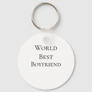 World best boyfriend husband man valentine's day m keychain