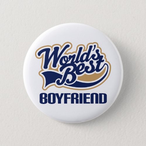 World Best Boyfriend Pinback Button