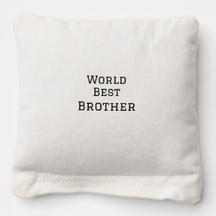 World best brother add name text sports text simpl cornhole bags