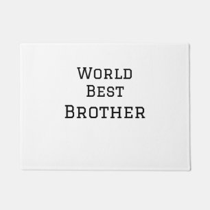 World best brother add name text sports text simpl doormat