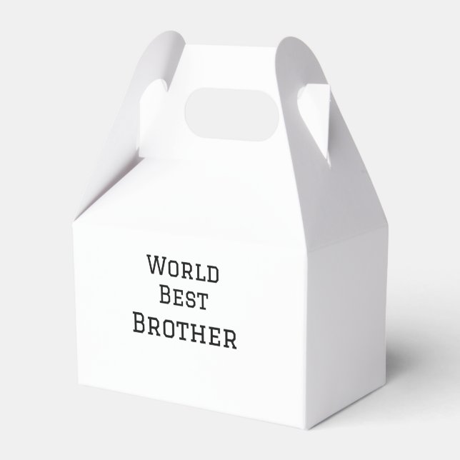World best brother add name text sports text simpl favor boxes (Front Side)