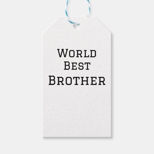 World best brother add name text sports text simpl gift tags