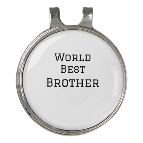 World best brother add name text sports text simpl golf hat clip