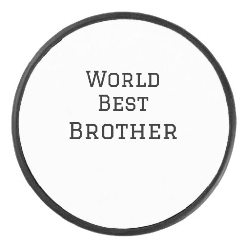 World best brother add name text sports text simpl hockey puck