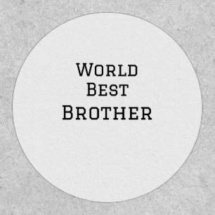World best brother add name text sports text simpl patch
