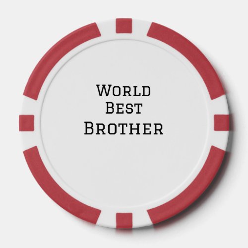 World best brother add name text sports text simpl poker chips