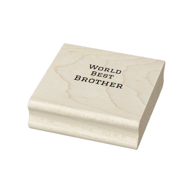 World best brother add name text sports text simpl rubber stamp (Stamp)