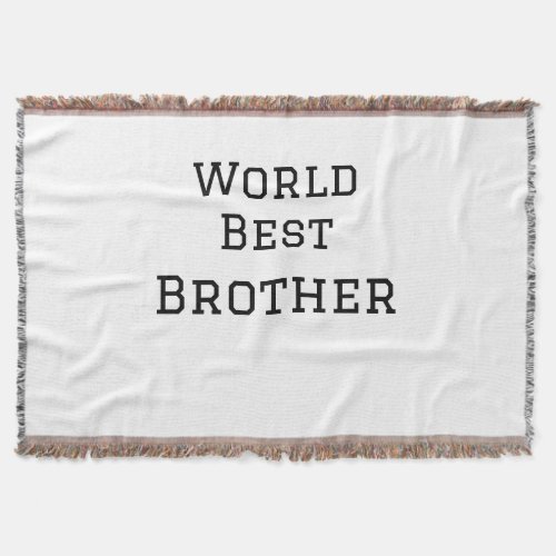 World best brother add name text sports text simpl throw blanket