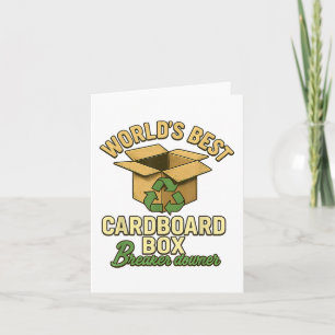 World Best Cardboard Box Breaker Downer Funny Eco  Card