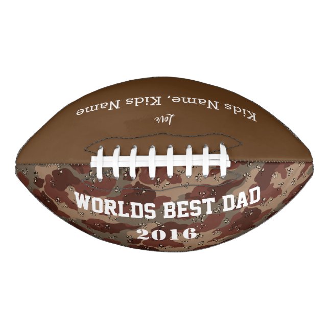 World Best Dad, Customizable Football (Front)