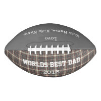 World Best Dad, Customizable Football Gift,