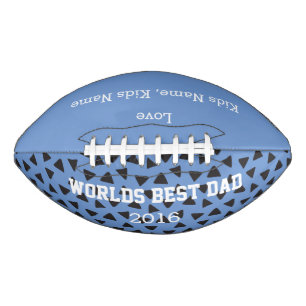World Best Dad, Customizable Football Gift,