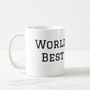 World best dad ever fat add name text sports text  coffee mug