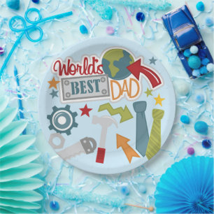 World Best Dad  Paper Plates