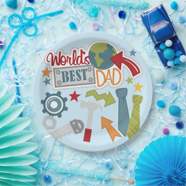 World Best Dad  Paper Plates (Party)