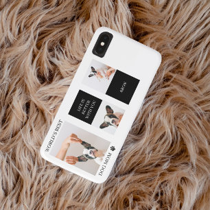 World Best Dog Mom Collage Dog Photo iPhone XS Max Case