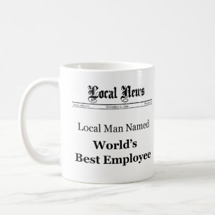 World Best Employee Classic Newspaper Mug (Men)