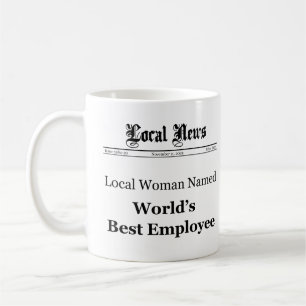 World Best Employee Classic Newspaper Mug (Women)