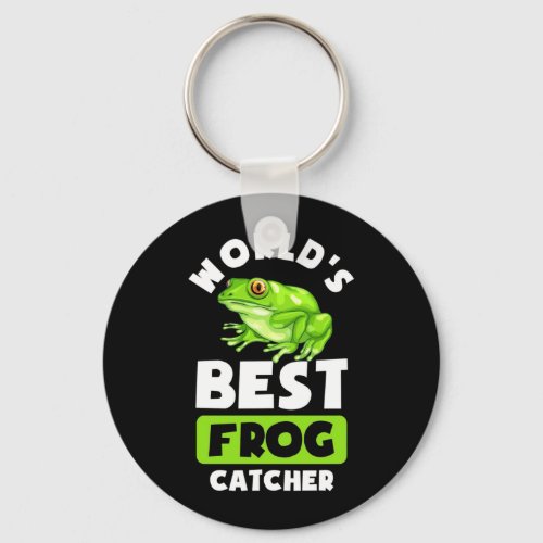 World Best Frog Catcher Keychain