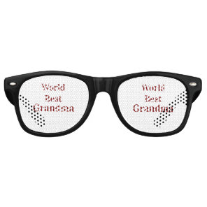 World best Grandma grandmother grandparents pink n Retro Sunglasses