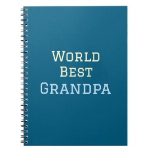World best Grandpa add name text sports text simpl Notebook