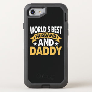world best husband and daddy OtterBox defender iPhone SE/8/7 case