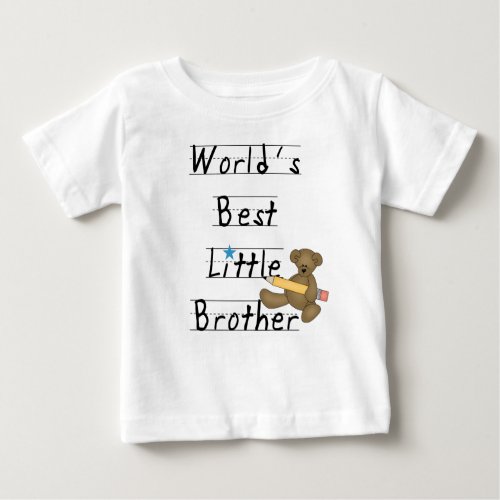 World Best Little Brother Baby T_Shirt