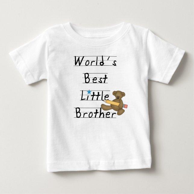 World Best Little Brother Baby T-Shirt (Front)