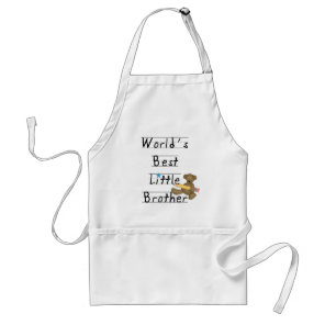 World Best Little Brother Tshirts and Gifts Adult Apron