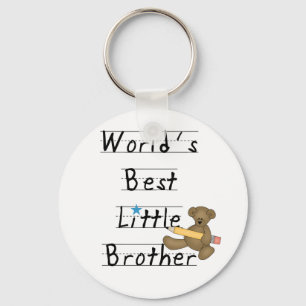 World Best Little Brother Tshirts and Gifts Keychain