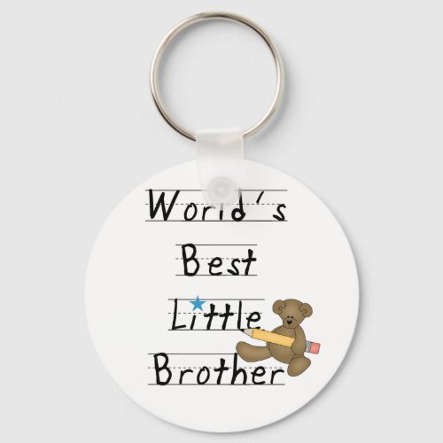 World Best Little Brother Tshirts and Gifts Keychain