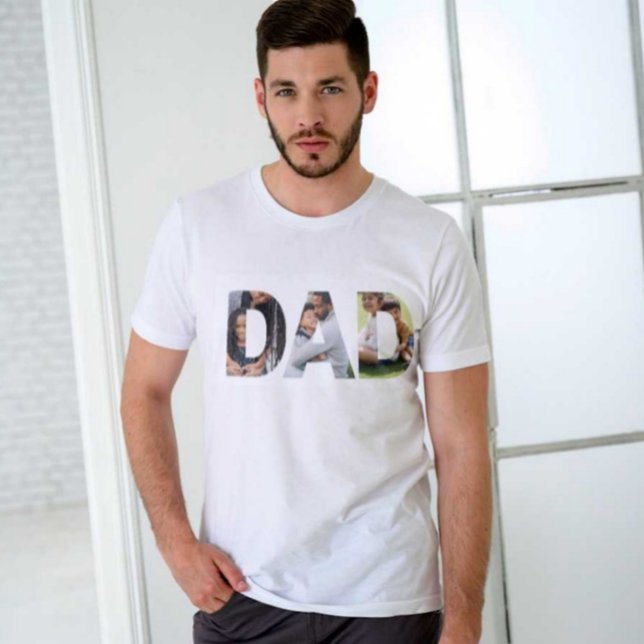 World Best Modern Dad Print White T-shirt  (Creator Uploaded)