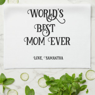 World best Mom Ever Mother's day, chef mother Kitchen Towel