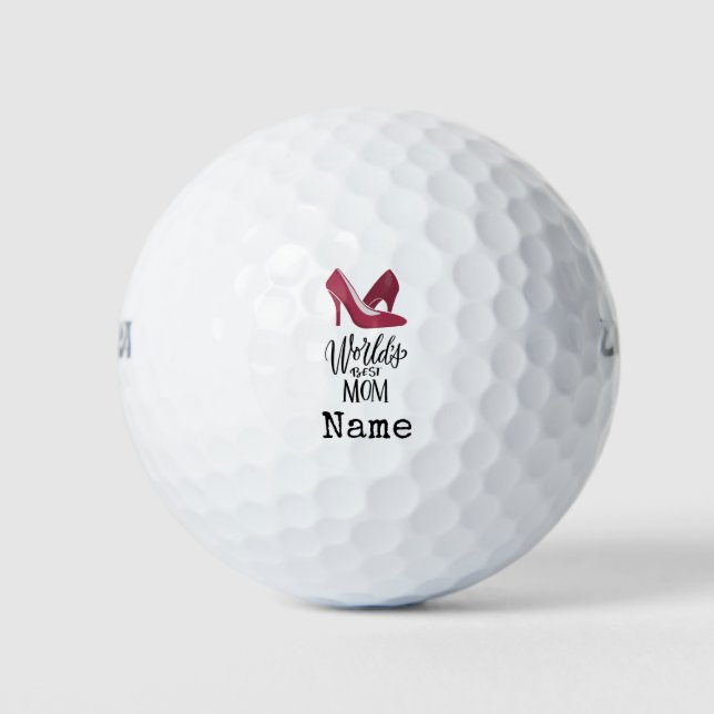 World best Mom for golf mom on Mother's Day  Balls (Front)