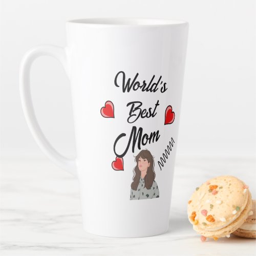 World Best Mom Mothers Day Latte Mug