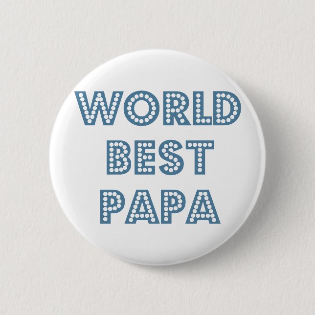 World Best Papa Button (Front)