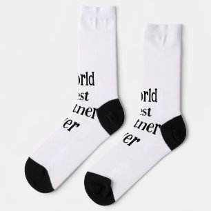 World best partner ever valentine's day lover gf socks