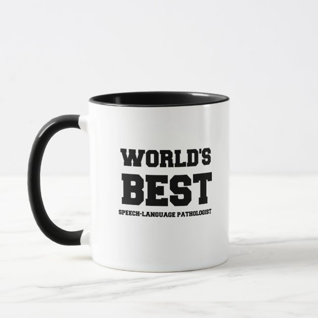 WORLD BEST SPEECH-LANGUAGE PATHOLOGIST MUG (Left)